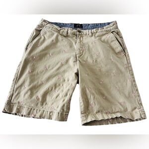 Jachs New York Bleecker Short Printed Flamingo Chinos. Men’s Size 33